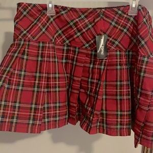 Hot topic plaid skirt
